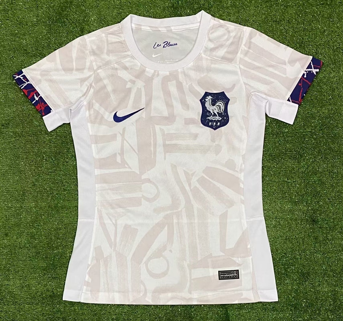 AAA Quality France Woman 2023 Away White Soccer Jersey